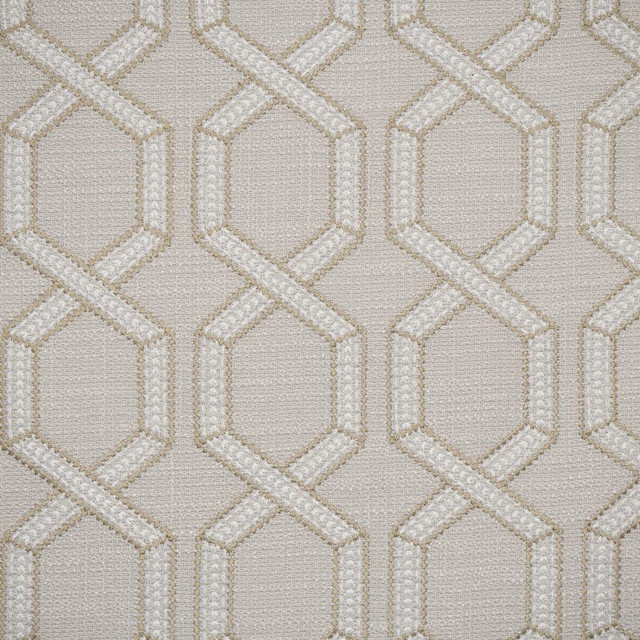 Balustrade # 632 Fieldstone by Maxwell Fabric Color Theory-Vol.Viii Tigerseye BASE: 97% POLYESTER
3% LINEN
EMB: 100% POLYESTER INDIA V-4.5" H-4.3" 52" - Fabric Carolina -