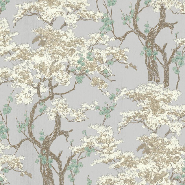 Harewood Foil (Wp) # 01 by 1838 Wallcoverings Wallpaper Avington STRAIGHT PASTE THE WALL UNITED KINGDOM V-21" 20.5"X11YD - Fabric Carolina -