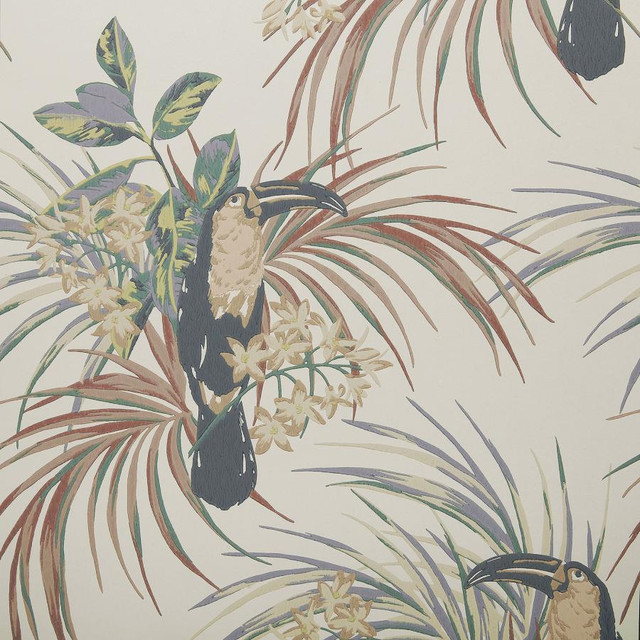 Le Toucan (Wp) # 04 Amber Glow by 1838 Wallcoverings Wallpaper Elodie STRAIGHT PASTE THE WALL UNITED KINGDOM V-25.5" 20.5"X11YD - Fabric Carolina - Le Toucan (Wp) # 04 Amber Glow by 1838 Wallcoverings Wallpaper Elodie STRAIGHT PASTE THE WALL UNITED KINGDOM V-25.5" 20.5"X11YD - Fabric Carolina -