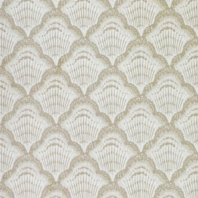 Calico Shell (Wp) # 01 Ivory by 1838 Wallcoverings Wallpaper V&A Decorative Papers Ii STRAIGHT PASTE THE WALL UNITED KINGDOM V-5.25" 20.5"X11YD - Fabric Carolina -