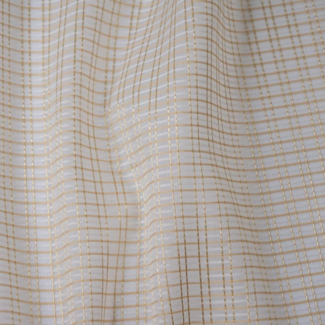 Zora # 210 Karat by Maxwell Fabric Sheer Glam 100% POLYESTER TURKEY 118" - Fabric Carolina -