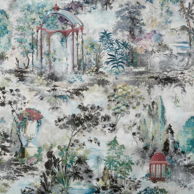 Pavilion (Wp) # 04 Fern by 1838 Wallcoverings Wallpaper PAVILION HALF DROP PASTE THE WALL UNITED KINGDOM 29.5" 27.5"X11YD - Fabric Carolina - Pavilion (Wp) # 04 Fern by 1838 Wallcoverings Wallpaper PAVILION HALF DROP PASTE THE WALL UNITED KINGDOM 29.5" 27.5"X11YD - Fabric Carolina -