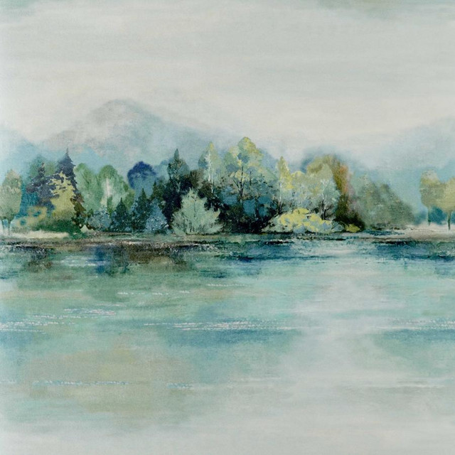 Lakeside (Wp) # 02 Fern by 1838 Wallcoverings Wallpaper Pavilion STRAIGHT PASTE THE WALL UNITED KINGDOM 36" 20.5"X11YD - Fabric Carolina -