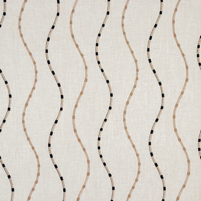 Entertaining Onyx by Carole Fabric Earthbound Base: 70% Viscose, 30% Linen Embr: 72% Cotton, 28% Polyester N/A 12 3/8" V, 13 1/8" H 51" - Fabric Carolina - Entertaining Onyx by Carole Fabric Earthbound Base: 70% Viscose, 30% Linen Embr: 72% Cotton, 28% Polyester N/A 12 3/8" V, 13 1/8" H 51" - Fabric Carolina -