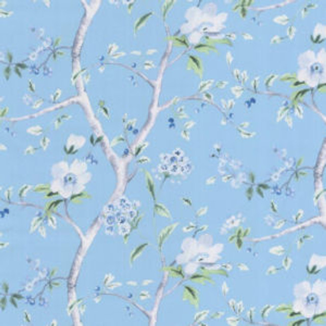 Joanna Periwinkle by Norbar Fabric ROMANCE 100% COTTON INDIA 17 1/6"V 36 1/4"H 55 - Fabric Carolina -