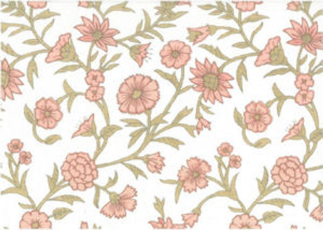Monroe Pale Pink Lw by Norbar Fabric ROMANCE 100% COTTON SPAIN 10 1/2"V 9"H 55" - Fabric Carolina -