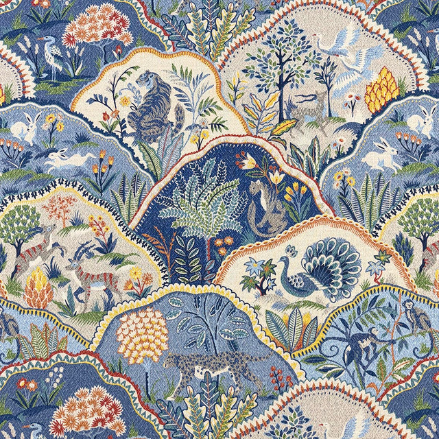 Woodland Blues by Magnolia Fabric - 100% Cotton Peru 30,000 WYZ Horizontal: 27 and Vertical: 27 54 - Fabric Carolina - Woodland Blues by Magnolia Fabric - 100% Cotton Peru 30,000 WYZ Horizontal: 27 and Vertical: 27 54 - Fabric Carolina -