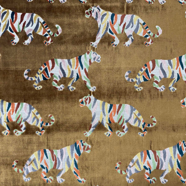 Tigress Caramel by Magnolia Fabric - 44% Viscose, 29% Cotton, 27% Poly India 30000 Horizontal: 14 and Vertical: 25 54 - Fabric Carolina - Tigress Caramel by Magnolia Fabric - 44% Viscose, 29% Cotton, 27% Poly India 30000 Horizontal: 14 and Vertical: 25 54 - Fabric Carolina -