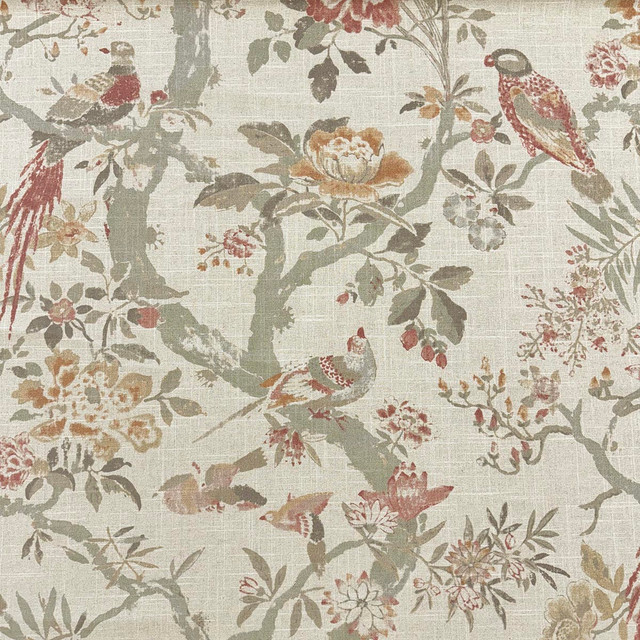 Hidcote Berry by Magnolia Fabric - 55 Linen, 45 Rayon Pakistan 50000 Horizontal: 27 and Vertical: 36 54 - Fabric Carolina -