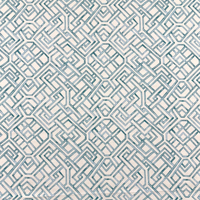 Miriam Turquoise by Magnolia Fabric - 100% Cotton India 18000 Horizontal: 13.5 and Vertical: 13.25 55.5 - Fabric Carolina -