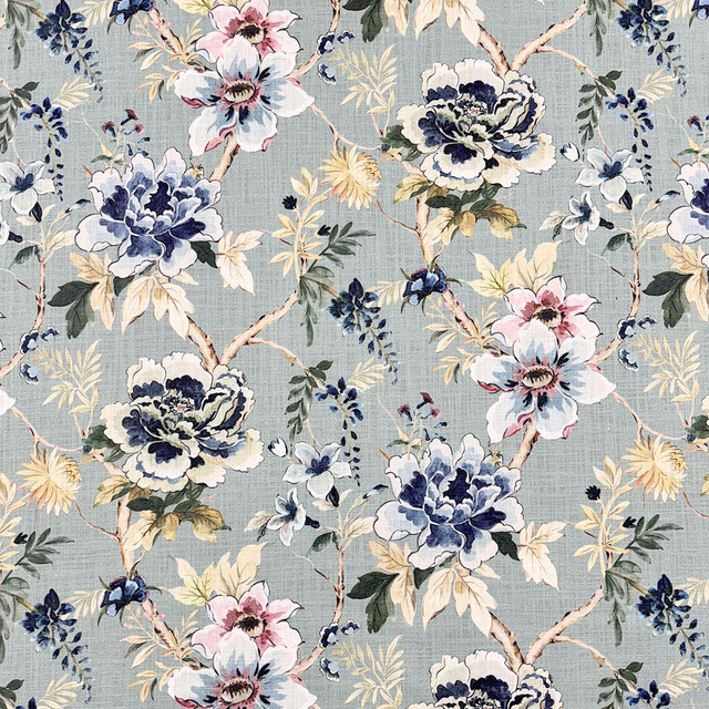 Hellen Lagoon by Magnolia Fabric - 100% Cotton India 10000 Horizontal: 26.5 and Vertical: 25 54 - Fabric Carolina -