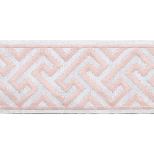 Melrose Emb Tape Blush by Magnolia Trim - 51% Fibranne, 49% Polyester China Horizontal: and Vertical: 3.5 - Fabric Carolina -
