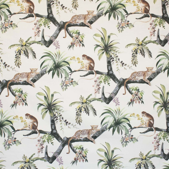 Lazy Leopard Sandstone by RM CoCo Fabric Painter's Palette Titanium White To Lamp Black 100% Cotton See Sample 0 Horizontal: 26.75 and Vertical: 25.5 54 - Fabric Carolina -