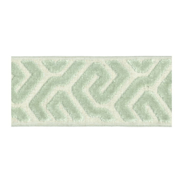 BD134 Border 3.5" Celadon by RM CoCo Trim Creative Threads VI 58% Rayon 31% Polyester 11% Linen See Sample 0 Horizontal: 3.5 and Vertical: 4 3.5 - Fabric Carolina -