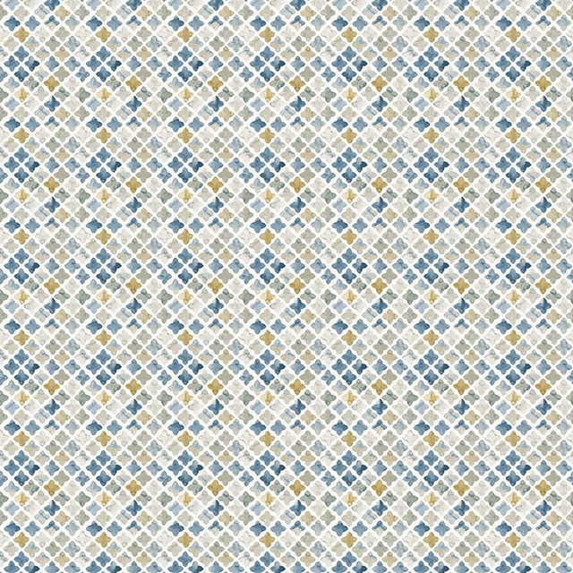 Kew Medallion Misty Blue by RM CoCo Fabric Suitemates 100% Polyester See Sample 0 Horizontal: 9.6 and Vertical: 7.87 55 - Fabric Carolina - Kew Medallion Misty Blue by RM CoCo Fabric Suitemates 100% Polyester See Sample 0 Horizontal: 9.6 and Vertical: 7.87 55 - Fabric Carolina -