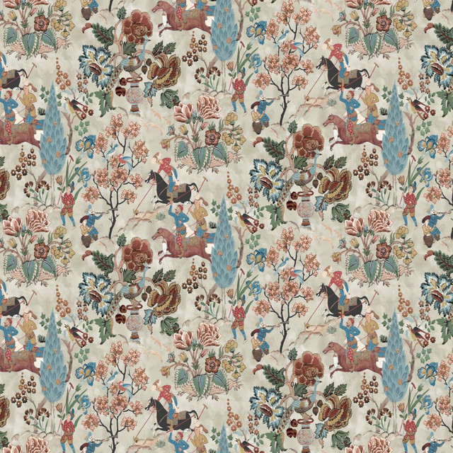 Ottoman Adventures Rose Quartz by RM CoCo Fabric Painter's Palette Cadmium Orange to Purple Lake 55% Linen 45% Viscose See Sample 0 Horizontal: 27 and Vertical: 35.8 55.12 - Fabric Carolina -