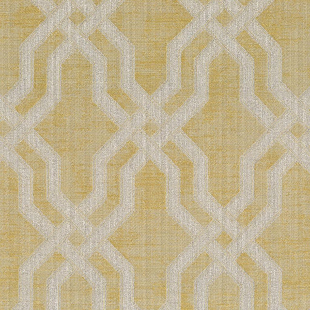 Essex Trellis Buttercream by RM CoCo Fabric Gemstones II Imperial Topaz to Tibetan Coral 66% Polyester 34% Cotton See Sample 15000 Horizontal: 6.81 and Vertical: 10.75 55 - Fabric Carolina -