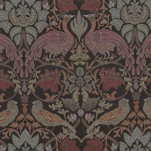 Biltmore Garden Autumnal by RM CoCo Fabric Gemstones II Tahitian Gray Pearl to Onyx 56% Viscose 44% Polyester See Sample 0 Horizontal: 12.91 and Vertical: 17 54 - Fabric Carolina -