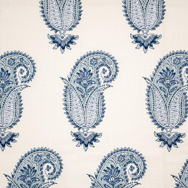 Regalia # 111 Wedgewood by Maxwell Fabric Color Theory-Vol. Ix Pacific 100% COTTON SPAIN V-24" H-6.8" 54" - Fabric Carolina -