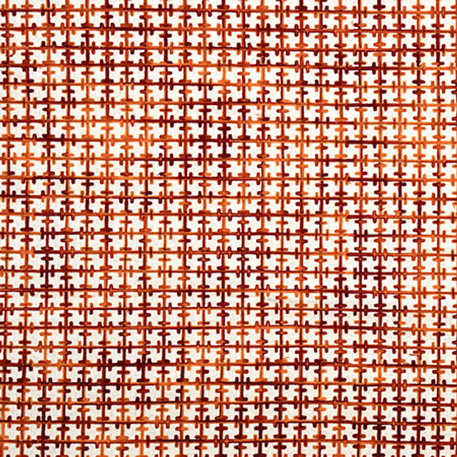 Crossroads Flame by Carole Fabric Go West Base: 90% Linen, 10% Cotton Embr: 100% Acrylic N/A 2" V, 2" H 54*" - Fabric Carolina -