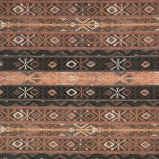 Richly Layered Rose Dust by Carole Fabric Go West 100% Polyester 40,000 Wyzenbeek Double Rubs 20" V, 17 5/8" H 54" - Fabric Carolina -