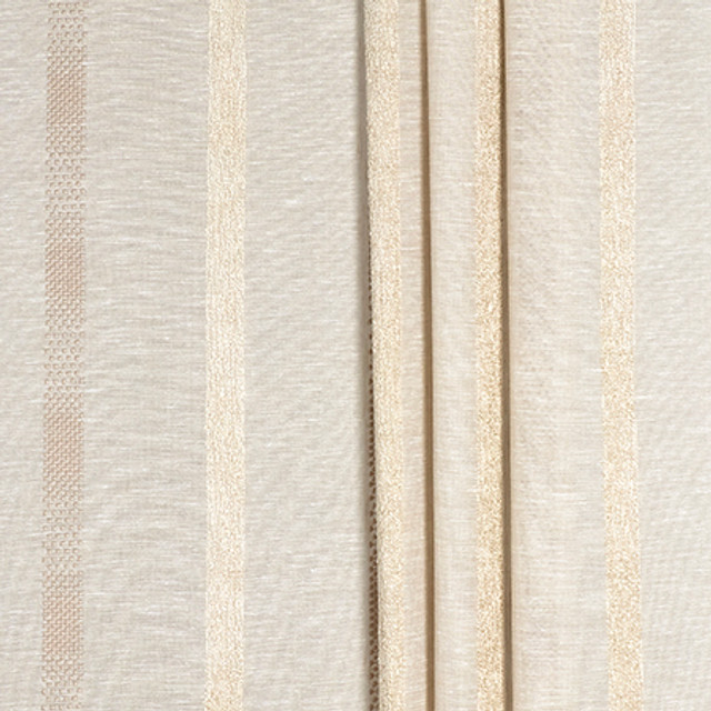 Full Of Joy Sand by Carole Fabric Sheer Impressions 69% Cotton, 22% Polyester, 9% Viscose N/A 8 1/4" H 116" - Fabric Carolina -