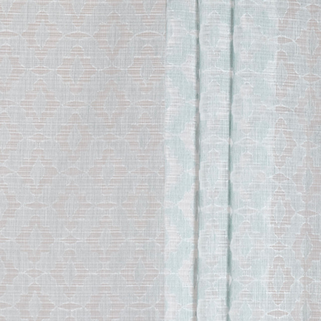 Perfect Day Tropic by Carole Fabric Sheer Impressions 51% Recycled Polyester, 49% Polyester N/A 15 3/4" V, 3 1/8" H 130" - Fabric Carolina -