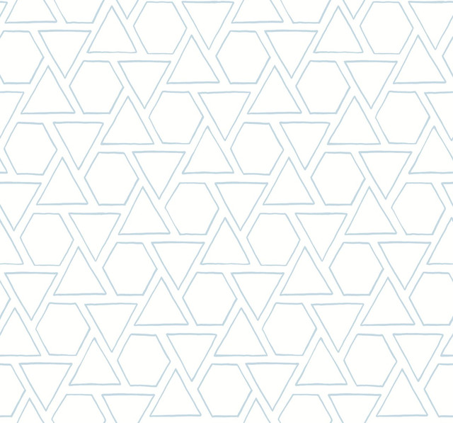 Sun Shapes Blue Oasis by Seabrook Wallpaper Beach House United States 60.75 25.2" 27" - Fabric Carolina -