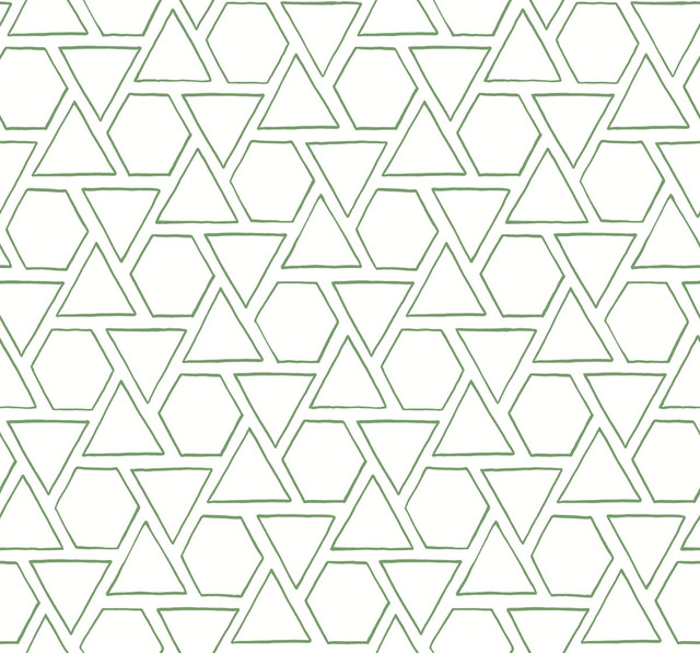 Sun Shapes Greenery by Seabrook Wallpaper Beach House United States 60.75 25.2" 27" - Fabric Carolina -