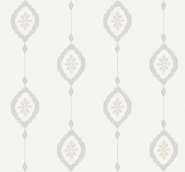Sand Dollar Stripe Black Sands by Seabrook Wallpaper Beach House United States 60.75 25.2" 27" - Fabric Carolina -