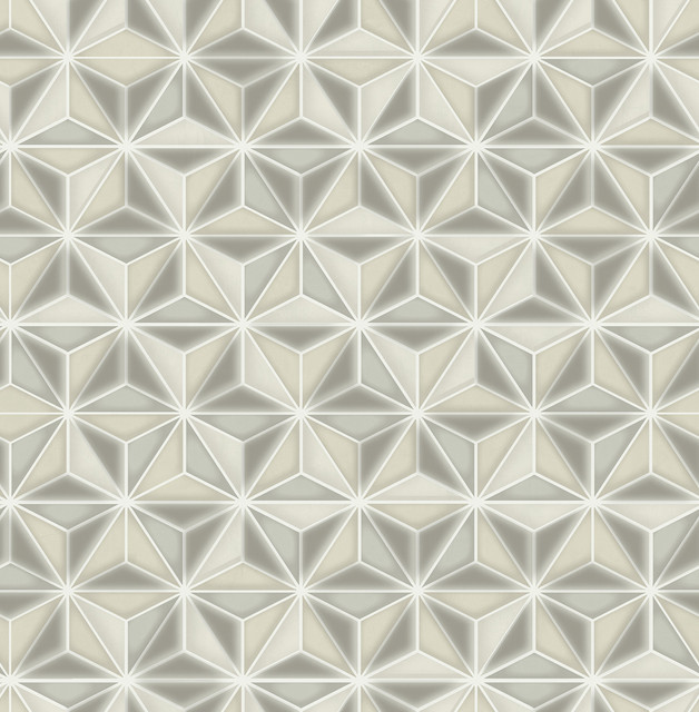 Einstein Geometric Metallic Gold and Metallic Silver by Seabrook Wallpaper Avant Garde United States 56.05 20.87" 20.5" - Fabric Carolina -