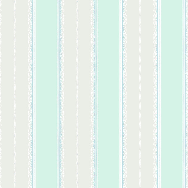 Glitter Frills Stripe Sky Blue and Teal by Seabrook Wallpaper Playdate Adventure United States 56.05 0" 20.5" - Fabric Carolina -