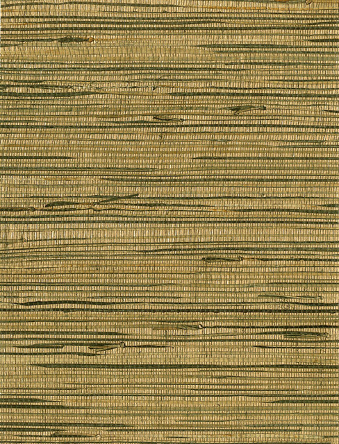 Triangle Grass Gray, Metallic Gold, Tan by Seabrook Wallpaper Natural Resource China 72 0" 36" - Fabric Carolina -
