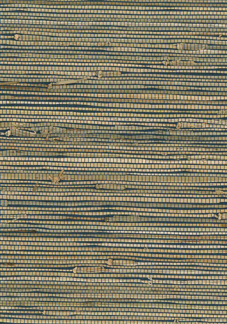 Rushcloth Blue, Brown by Seabrook Wallpaper Natural Resource China 72 0" 36" - Fabric Carolina -