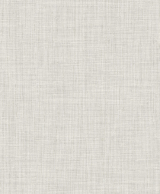 Elegant Burlap Silver and Beige by Seabrook Wallpaper Aura Netherlands 56.05 12.6" 20.5" - Fabric Carolina -