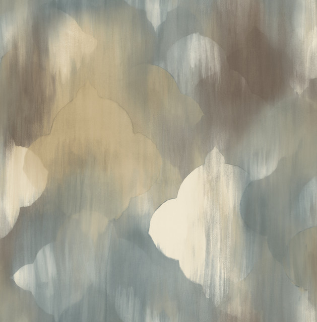 Rainbow Clover Metallic Gold, Greige, & Brown by Seabrook Wallpaper L'Atelier de Paris United States 56.05 20.87" 20.5" - Fabric Carolina -