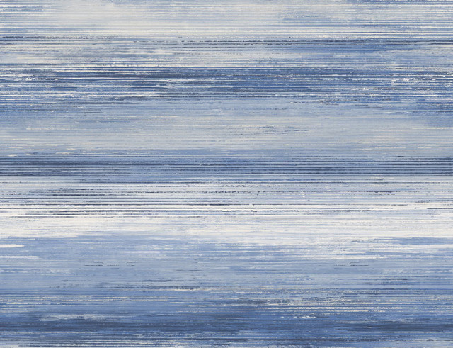Sunset Stripes Moody Blue and Frost by Seabrook Wallpaper Living with Art United States 60.53 20.87" 27" - Fabric Carolina -