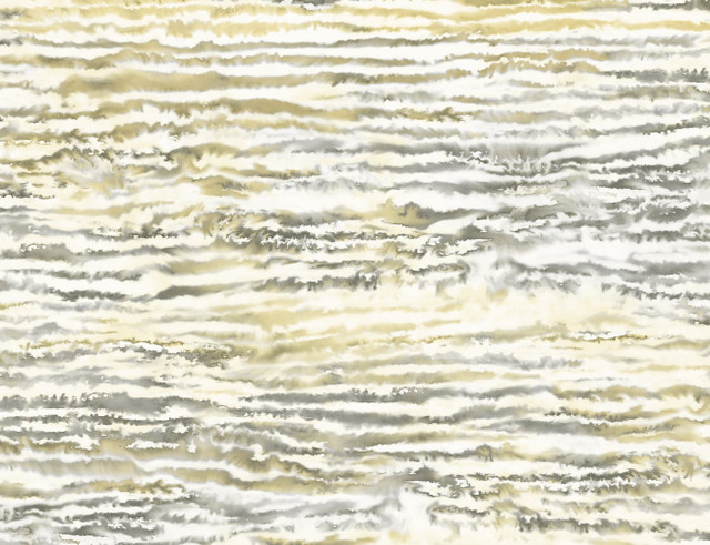 Watercolor Waves Golden Dusk by Seabrook Wallpaper Living with Art United States 60.53 20.87" 27" - Fabric Carolina -