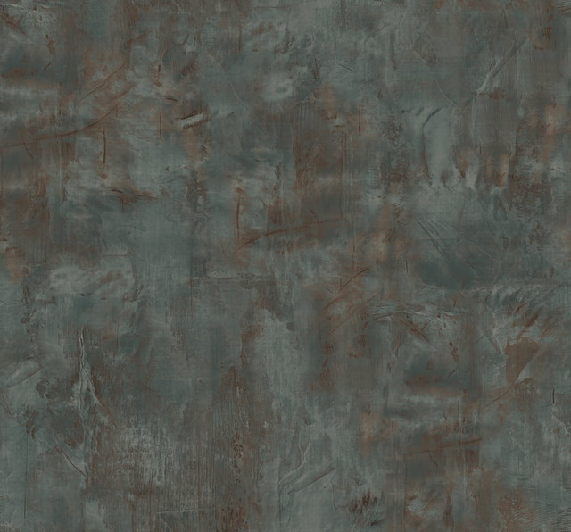 Rustic Stucco Faux Rust and Forest Green by Seabrook Wallpaper Living with Art United States 60.53 25.2" 27" - Fabric Carolina -
