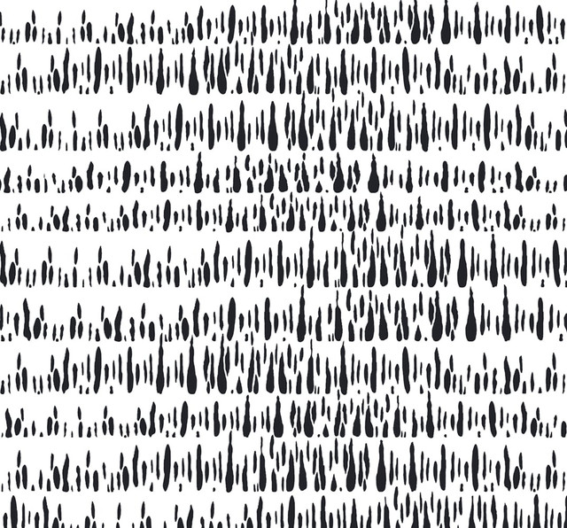 Brush Marks Black and White by Seabrook Wallpaper Living with Art United States 60.53 25.2" 27" - Fabric Carolina -