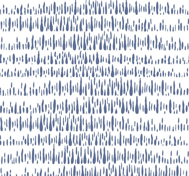 Brush Marks Fabric Navy and White by Seabrook Wallpaper Living with Art United States 13.5 25.2" 3" - Fabric Carolina -