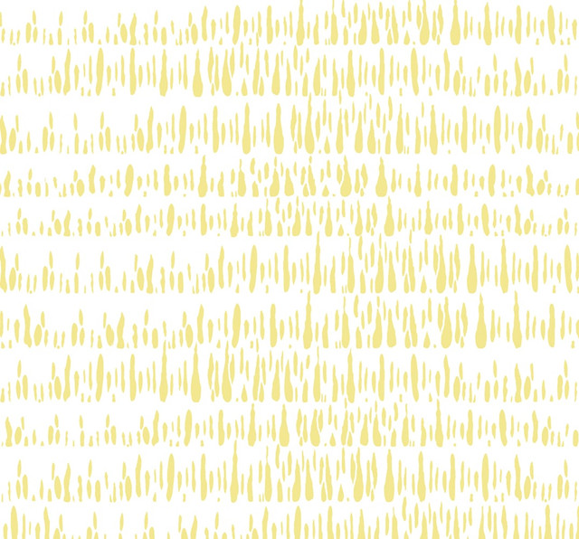 Brush Marks Fabric Buttercup and White by Seabrook Wallpaper Living with Art United States 13.5 25.2" 3" - Fabric Carolina -