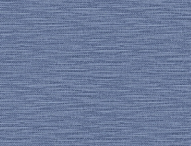 Faux Linen Weave Coastal Blue by Seabrook Wallpaper Luxe Retreat United States 60.53 10.43" 27" - Fabric Carolina -