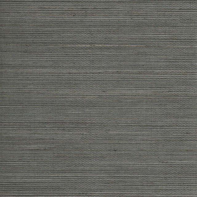 Abaca Grasscloth Charcoal and Sandstone by Seabrook Wallpaper Luxe Retreat China 72 0" 36" - Fabric Carolina -