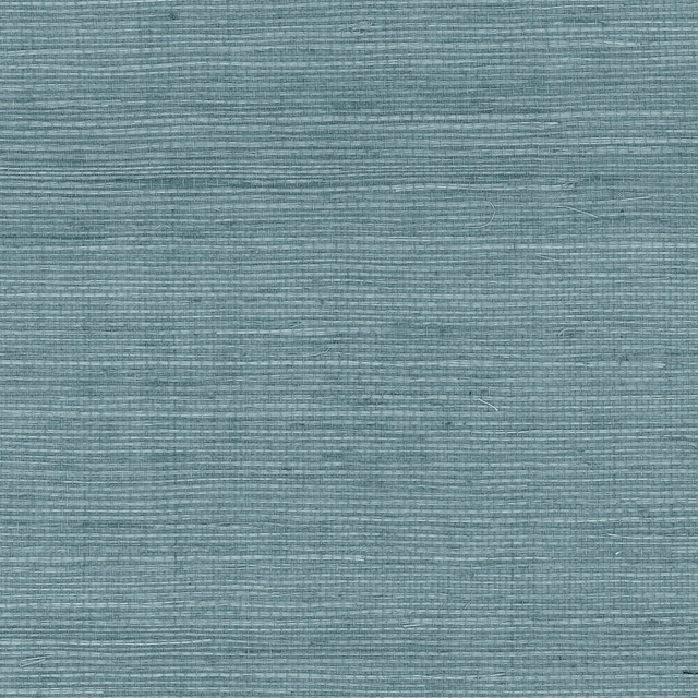 Sisal Grasscloth Blue Skies by Seabrook Wallpaper Luxe Retreat China 72 0" 36" - Fabric Carolina -