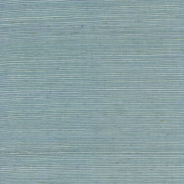 Sisal Grasscloth Powder Blue by Seabrook Wallpaper Luxe Retreat China 72 0" 36" - Fabric Carolina -