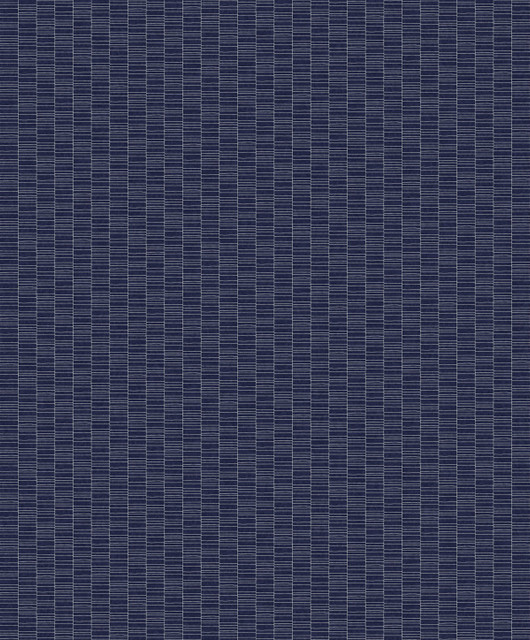 Deco Spliced Stripe Denim Blue by Seabrook Wallpaper Mondrian Netherlands 56.5 1.81" 20.5" - Fabric Carolina -