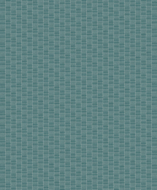 Deco Spliced Stripe Perry Teal by Seabrook Wallpaper Mondrian Netherlands 56.5 1.81" 20.5" - Fabric Carolina -