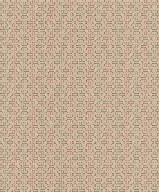 Capsule Geometric Ivory & Terra Cotta by Seabrook Wallpaper Mondrian Netherlands 56.5 3.15" 20.5" - Fabric Carolina -