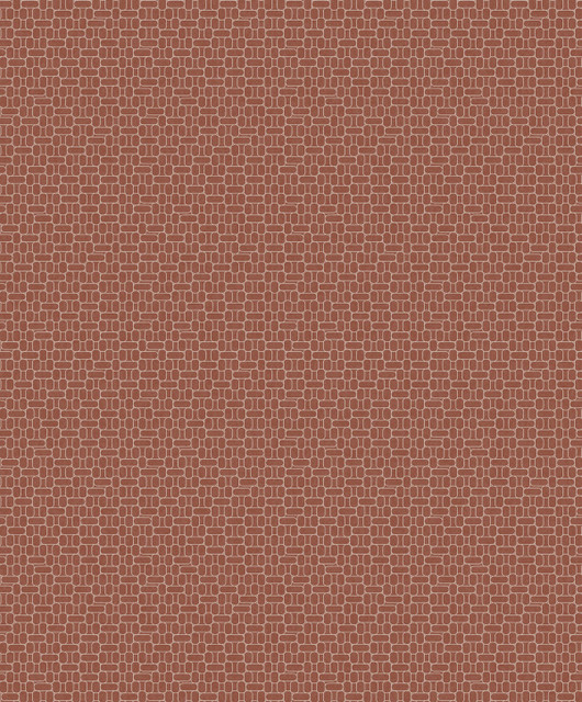 Capsule Geometric Terra Cotta by Seabrook Wallpaper Mondrian Netherlands 56.5 3.15" 20.5" - Fabric Carolina -